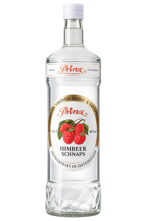 Destillerie Prinz Himbeer Schnaps 1 L aus Vorarlberg Österreich
