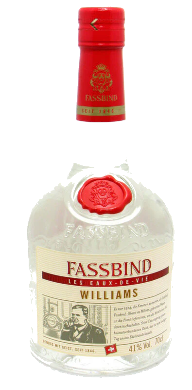 Fassbind Williams Les Eaux-de-Vie 0,70 L Williamsbirnenbrand aus der Schweiz