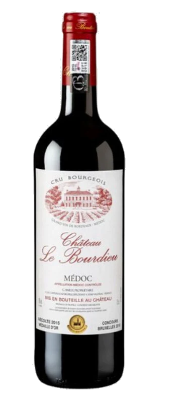 Château le Bourdieu Médoc Cru Bourgeois 0,75 L aus Bordeaux-Médoc in Frankreich