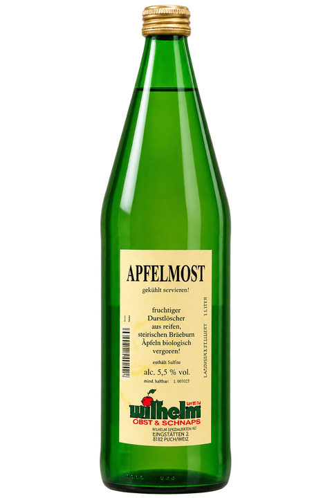 Steirischer Apfelmost 1 L vom Obsthof Wilhelm aus der Steiermark