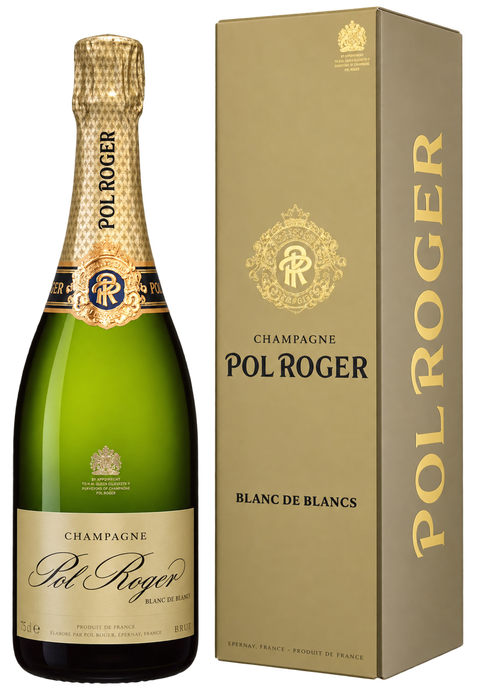 Pol Roger Brut Blanc de Blancs 2016 0,75 L Champagner mit Geschenkverpackung
