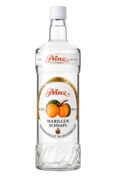 Destillerie Prinz Marillen Schnaps 1 L aus Vorarlberg Österreich