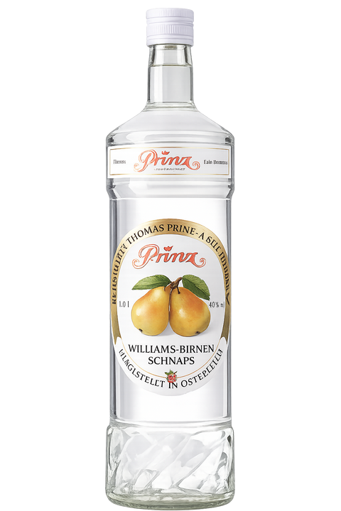 Destillerie Prinz Williamsbirnen Schnaps 1 L aus Vorarlberg Österreich