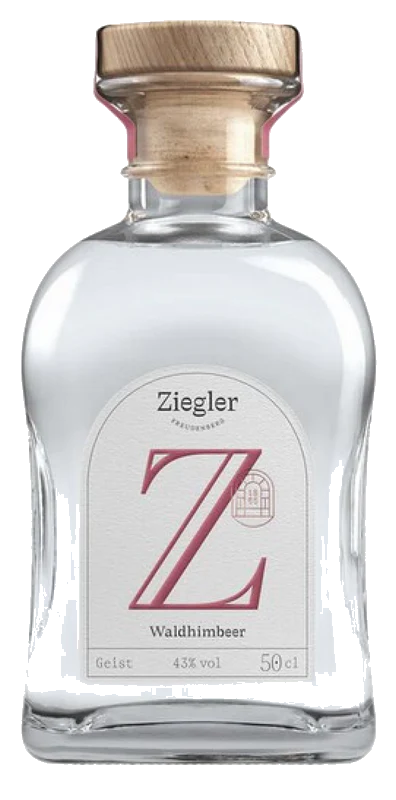 Brennerei Ziegler Waldhimbeergeist 0,50 L Premium Himbeergeist aus Deutschland