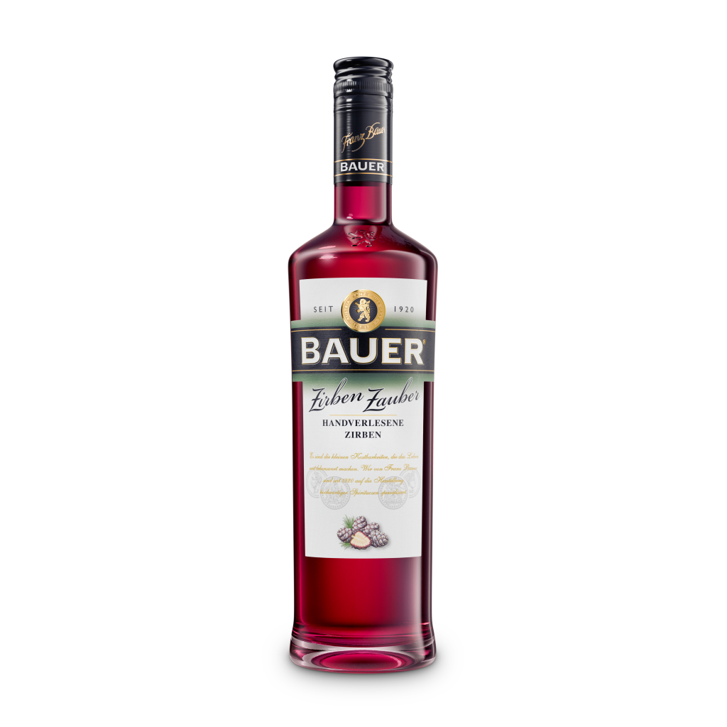 Zirben Zauber Likör aus Österreich von der Destillerie Bauer.